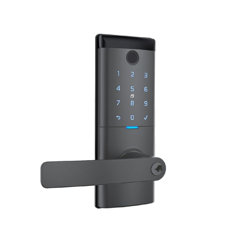 Schlage Ascent Smart Entrance Lever Lock - Graphite, , hi-res