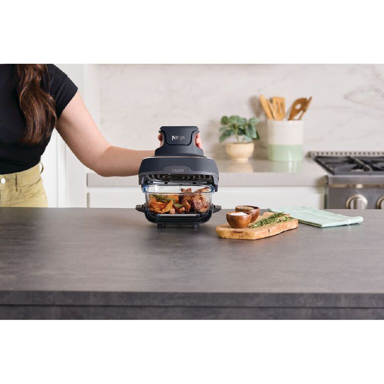 Ninja Crispi 4-in-1 Portable Glass Air Fryer - Cyberspace, , hi-res