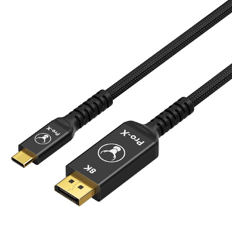 Bonelk Pro-X Long-Life USB-C to 8K DisplayPort Cable (1.5m) - Black, , hi-res