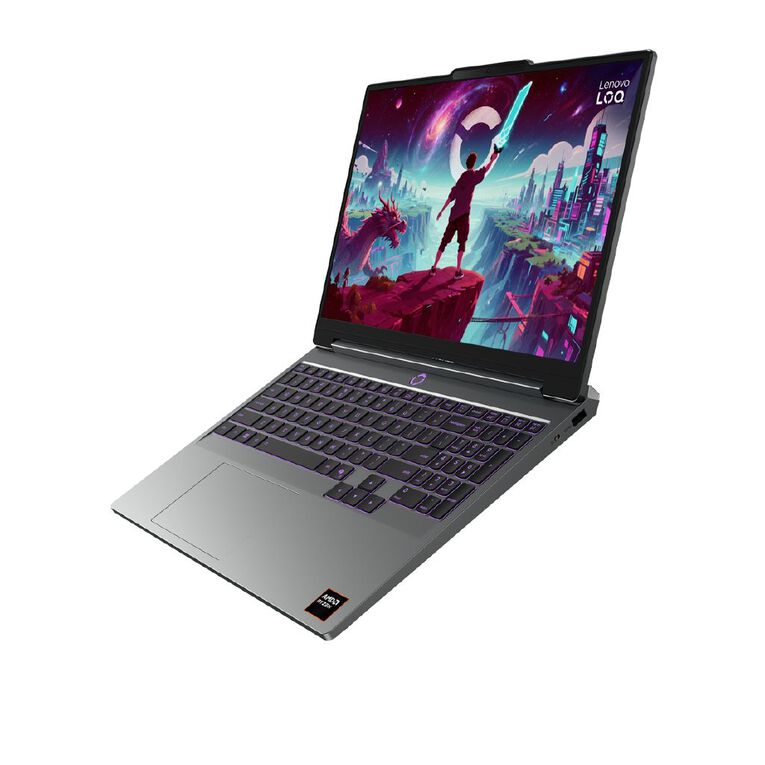 Lenovo LOQ 15.3 Inch WUXGA AMD Ryzen 7 250 16GB RAM 512GB SSD NVIDIA RTX5050 Windows 11 Gaming Notebook, , hi-res