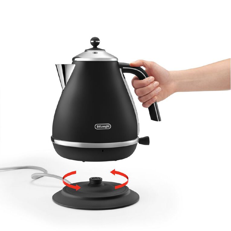 Delonghi Icona Capitals 1.7L Kettle Edinburg Black (KBOC2001BK), , hi-res