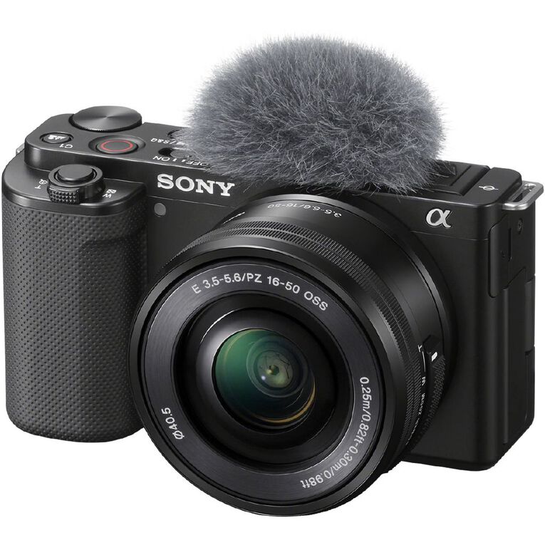 Sony ZV-E10 Mirrorless Camera with 16-50mm Kit - Black, , hi-res