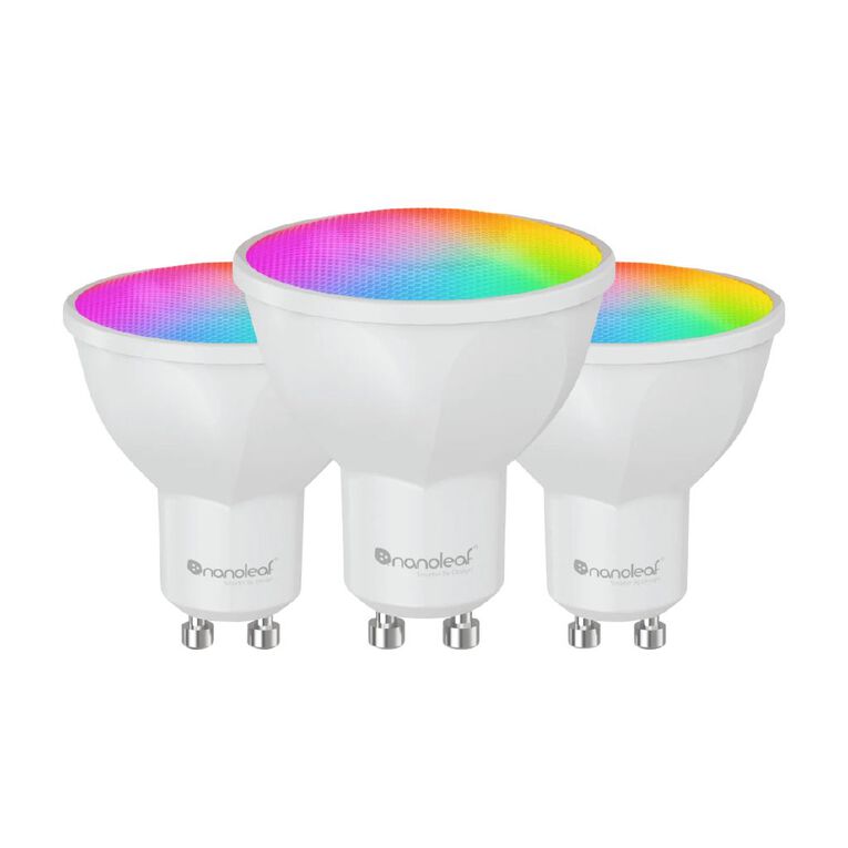 Nanoleaf Essentials Colour Smart LED Bulb GU10 (WiFi) - 3 Pack, , hi-res