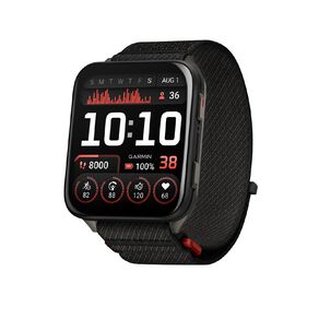 Garmin Venu X1 Black With Slate Titanium Caseback & Black Comfortfit Nylon Band