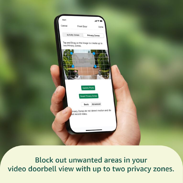 Blink Video Doorbell With Sync Module - White, , hi-res