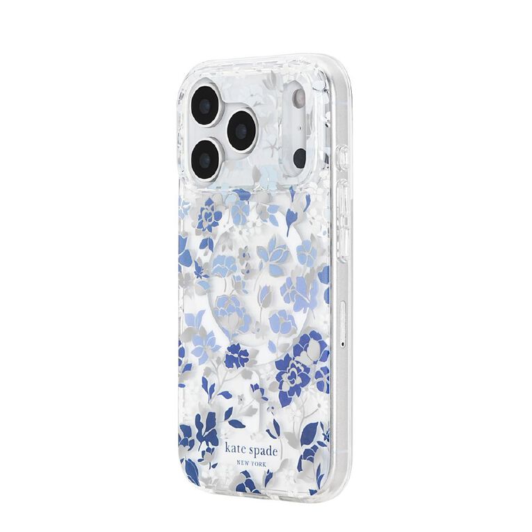 Kate Spade Protective Case for iPhone 18 Pro / 17 Pro - Flowerbed Blue, , hi-res