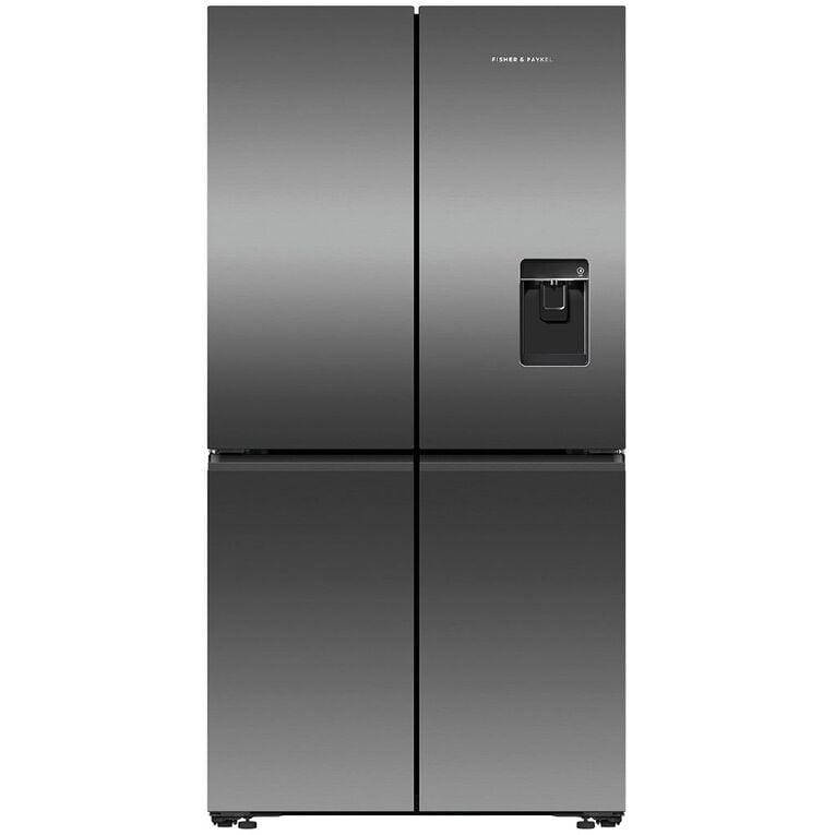 Fisher & Paykel 538L Free Standing Quad Door Fridge Freezer - Black Stainless Steel, , hi-res