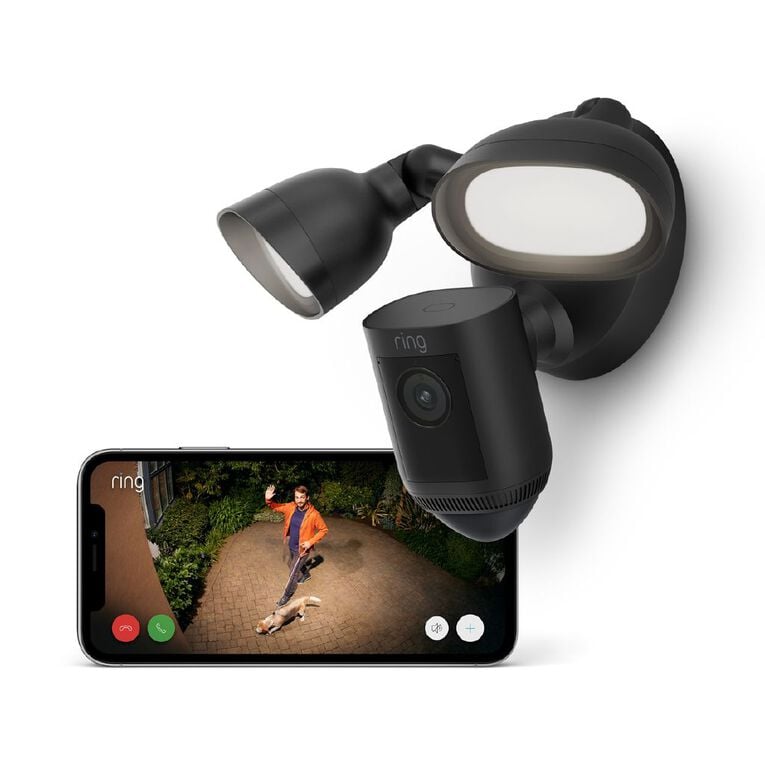 Ring Floodlight Cam Pro 2K Wired - Black, , hi-res
