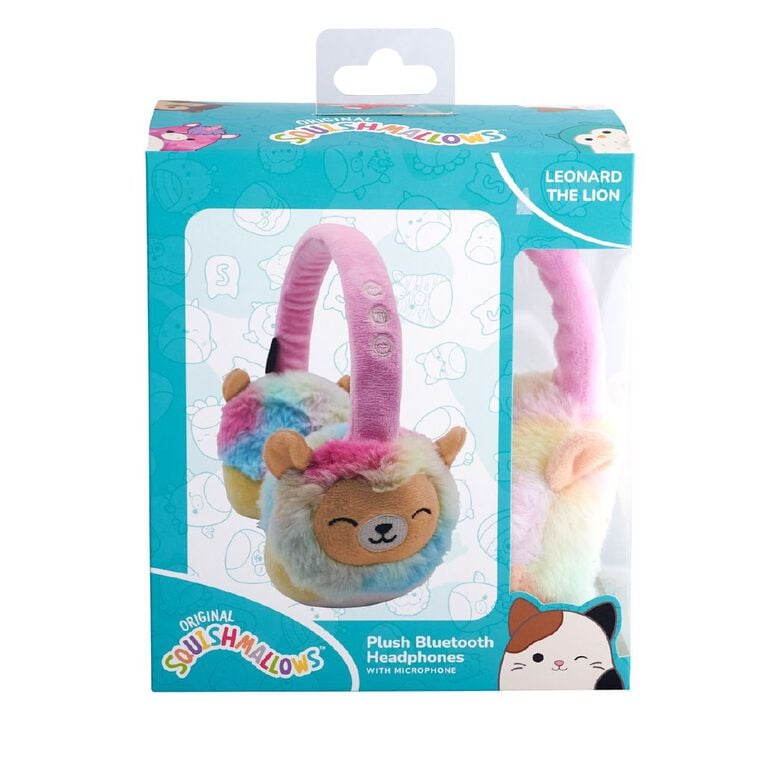 Squishmallows Plush Bluetooth Headphones - Leonard The Lion, , hi-res