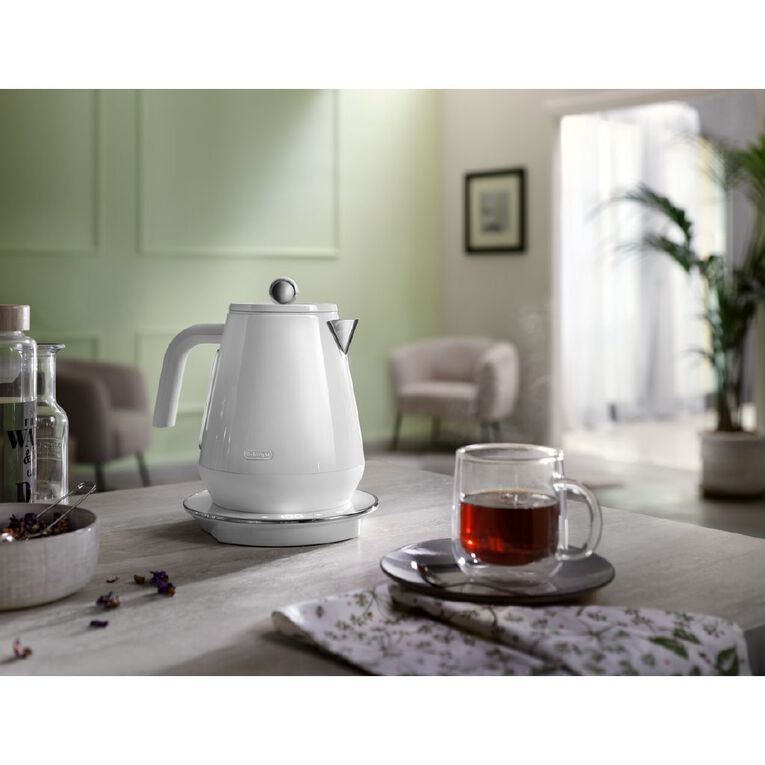 Delonghi Eclettica Variable Temperature Kettle White, , hi-res