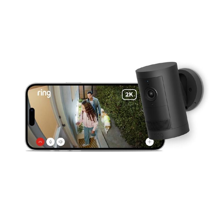 Ring Outdoor Camera Plus 2k Battery - Black, , hi-res