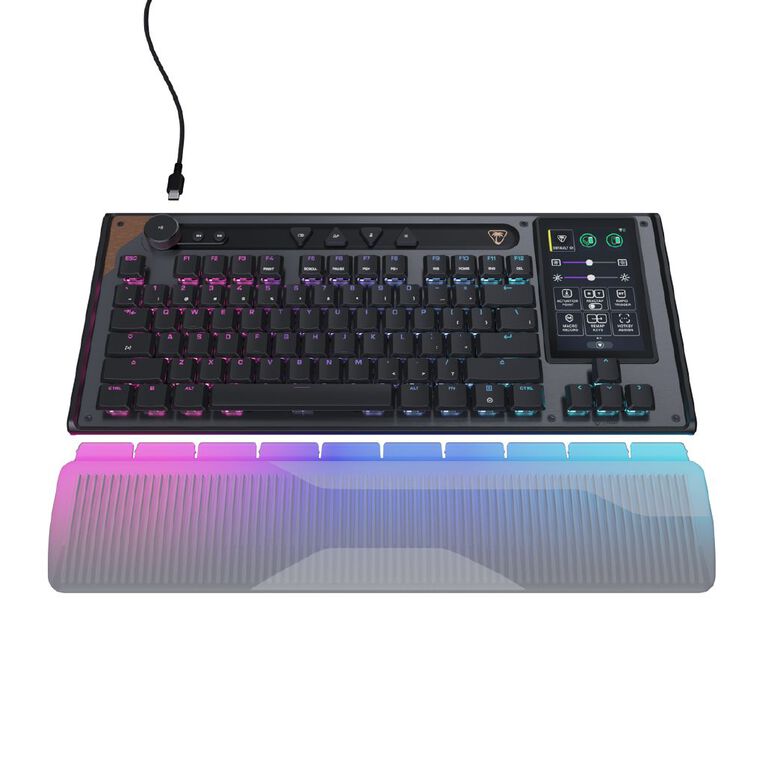 Turtle Beach Command KB7 Touchscreen Hall-Effect RGB TKL Wired Gaming Keyboard, , hi-res