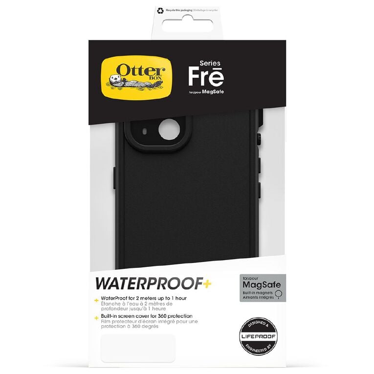 OtterBox Fre MagSafe iPhone 15 Case - Black, , hi-res