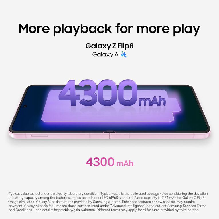 Samsung Galaxy Z Flip8 256GB Graphite, , hi-res