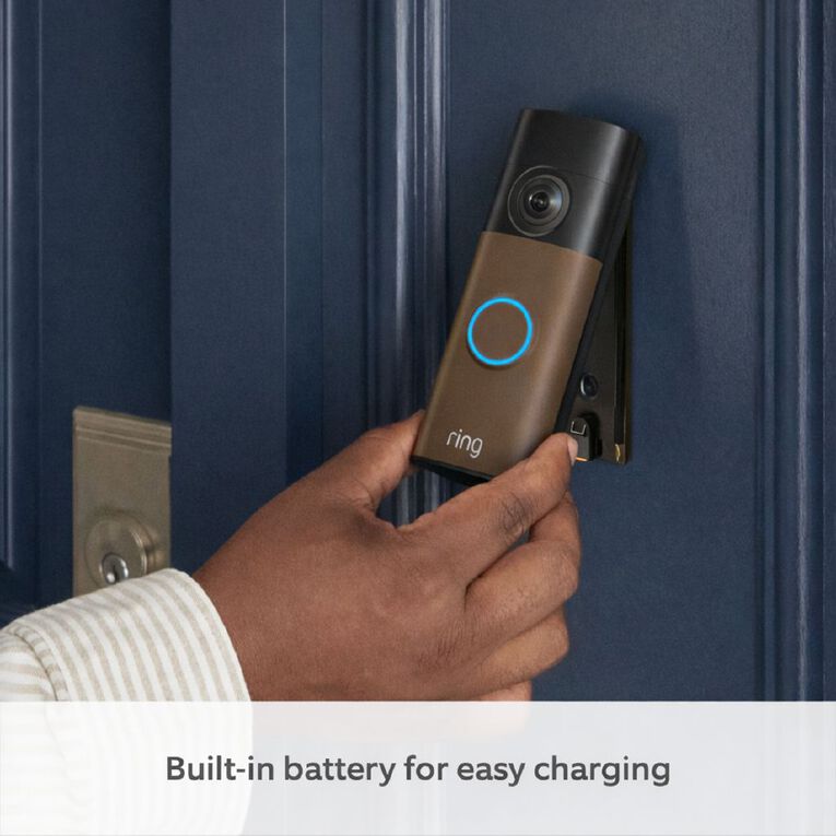 Ring Battery Video Doorbell 2K (2nd Gen) - Matte Mocha, , hi-res