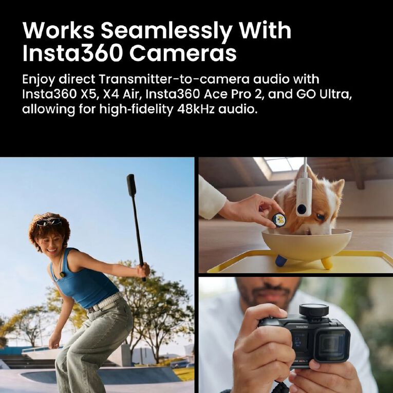 Insta360 Mic Pro 1TX + 1RX Wireless Microphone Kit, , hi-res
