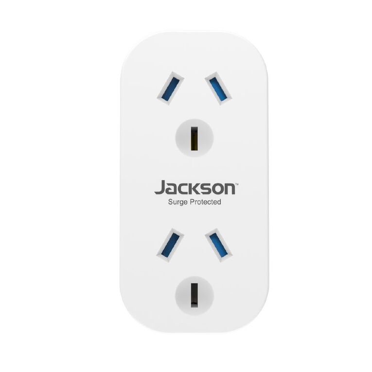 Jackson Surge Protected Double Adaptor, , hi-res