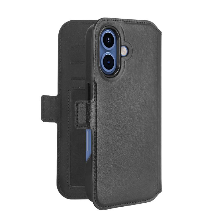 3SIXT Neo Wallet MagSafe Case for iPhone 16 - Black, , hi-res