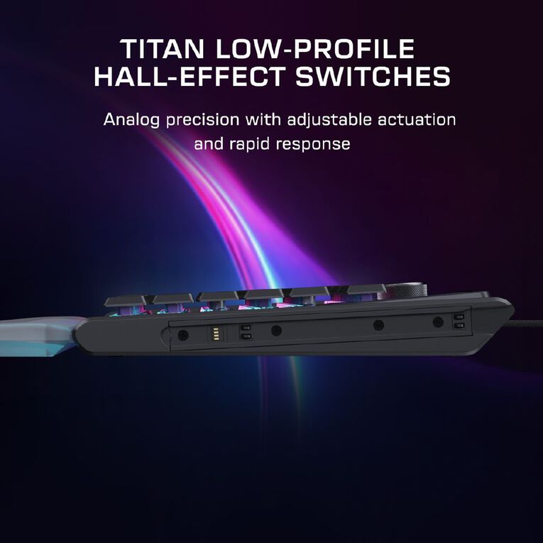 Turtle Beach Command KB7 Touchscreen Hall-Effect RGB TKL Wired Gaming Keyboard, , hi-res