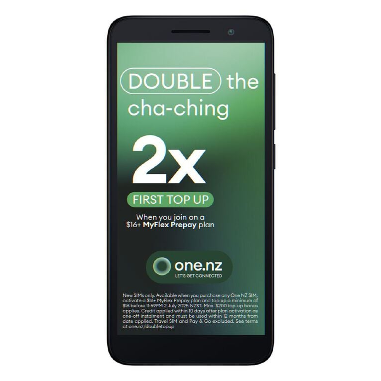 Smart E10 Locked with One NZ SIM Bundle - Black, , hi-res