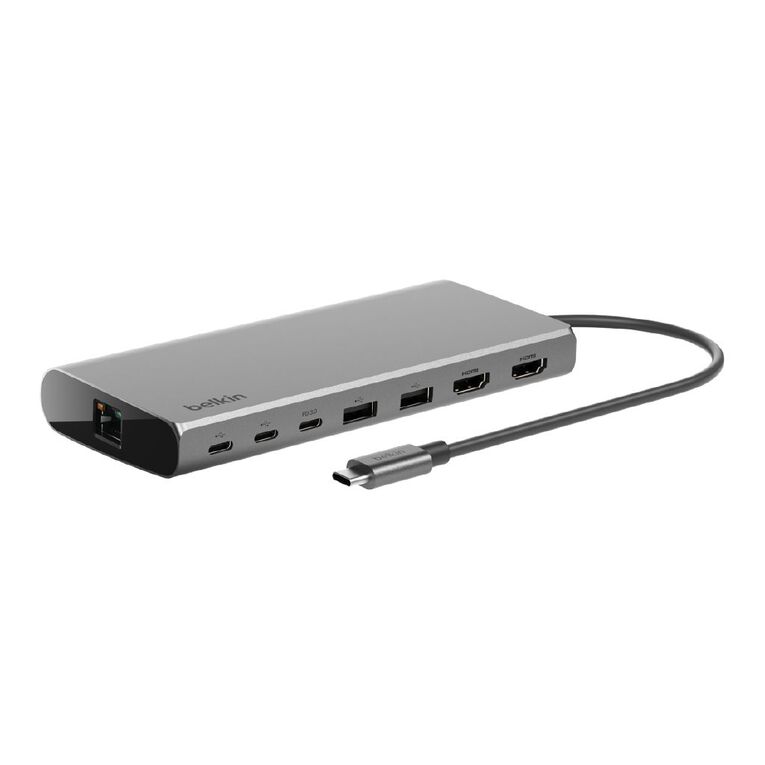 Belkin Connect USB-C 8-in-1 Dual Display Core Hub - Space Grey, , hi-res