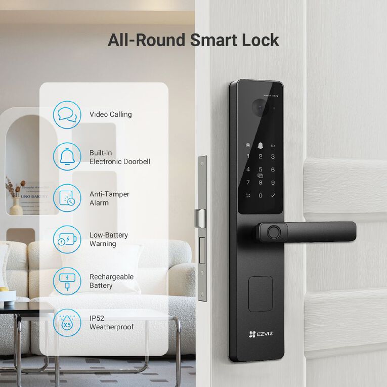 EZVIZ Y2000 FVS Smartlock, , hi-res