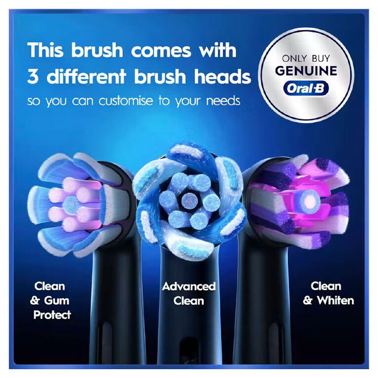 Oral-B iO5 Electric Toothbrush with Travel Case - Matte Black 2026, , hi-res