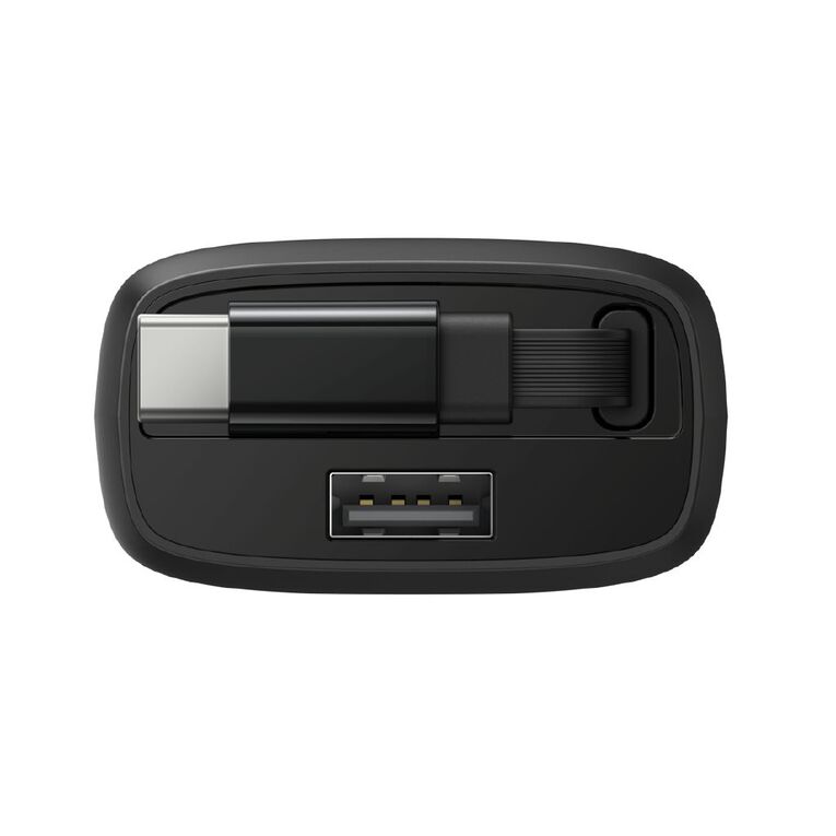 Belkin BoostCharge Retractable Car Charger 30W - Black, , hi-res