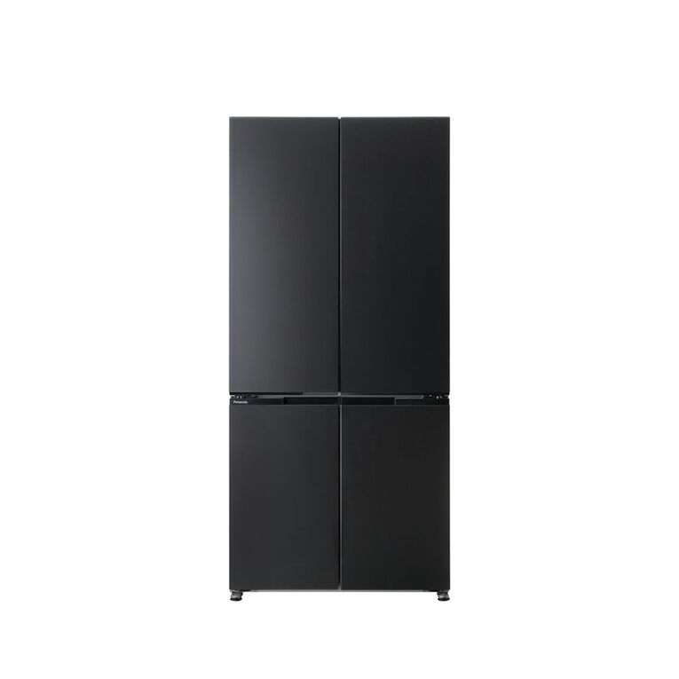Panasonic 482L Flush Fit Quad Door Fridge Freezer - Black, , hi-res