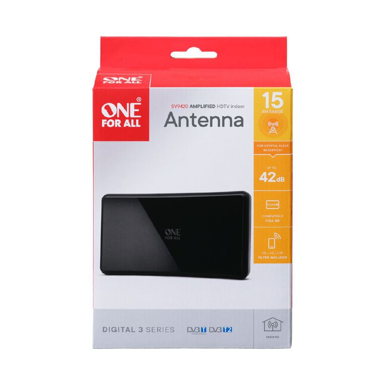 One for All Amplified Indoor TV Antenna (SV9420), , hi-res