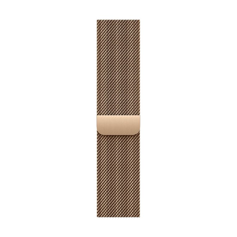 Apple 46mm Gold Milanese Loop - S/M, , hi-res