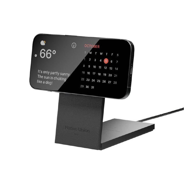 Native Union Rise 2-in-1 Magnetic Wireless Charger - Black, , hi-res