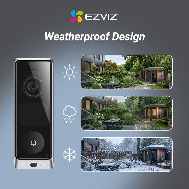 EZVIZ EP8 Ultra Dual Camera Video Doorbell With Chime, , hi-res