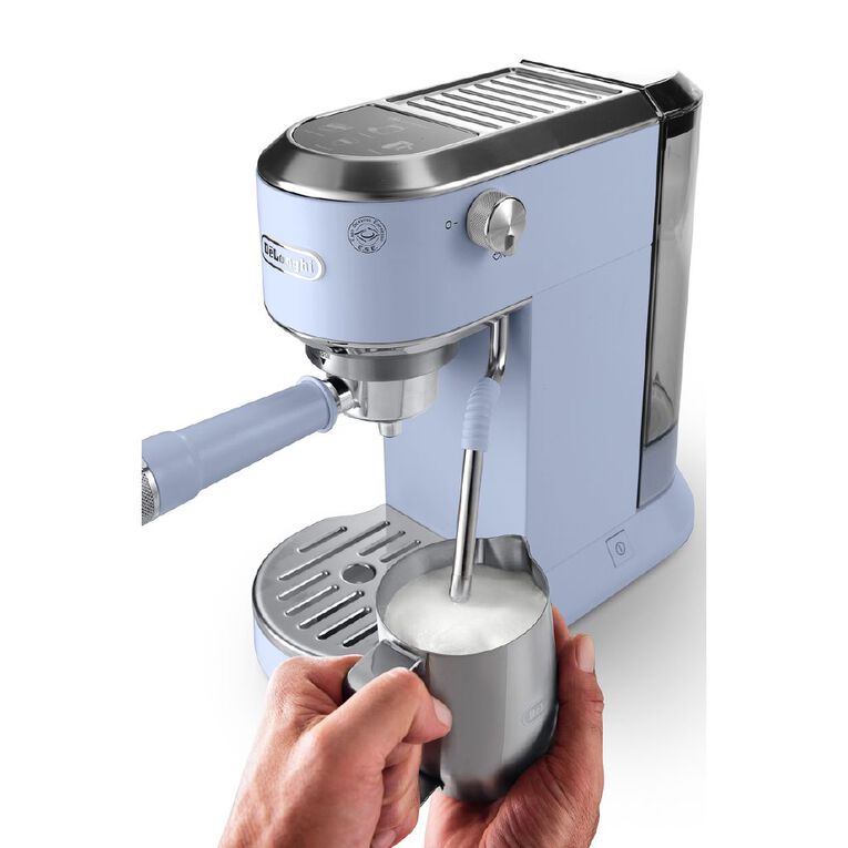 Delonghi Dedica Duo with Cold Brew Manual Coffee Machine By De'Longhi - Blue, , hi-res