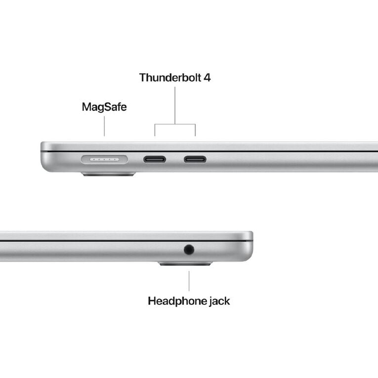 Apple MacBook Air 13-inch with M4 Chip 16GB/256GB 10 Core CPU 8 Core GPU - Silver, , hi-res