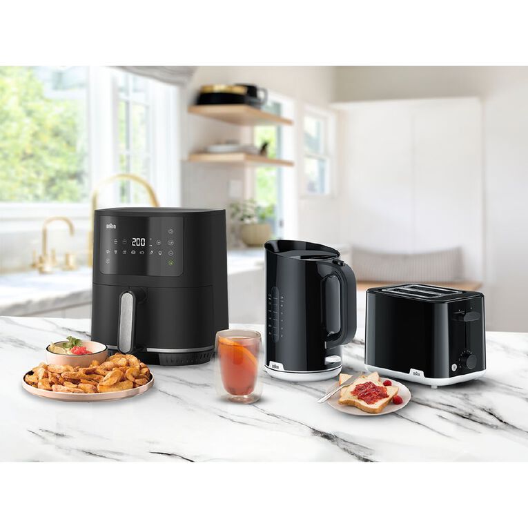 Braun Kitchen Kickstarter Value Pack with 1.7L Kettle, 2 Slice Toaster & Air Fryer, , hi-res