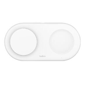 Belkin 2-in-1 Qi2 15W Magnetic Wireless Pad - White