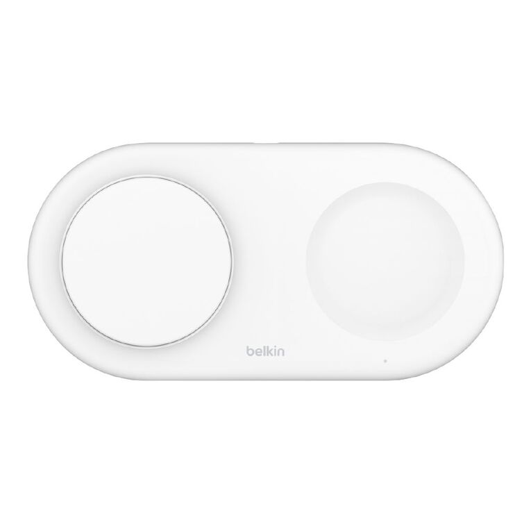 Belkin 2-in-1 Qi2 15W Magnetic Wireless Pad - White, , hi-res