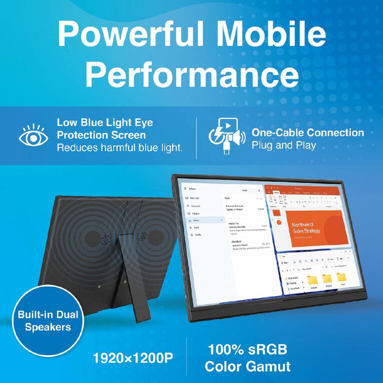 Laser 14" USB-C Full HD Portable Monitor, , hi-res