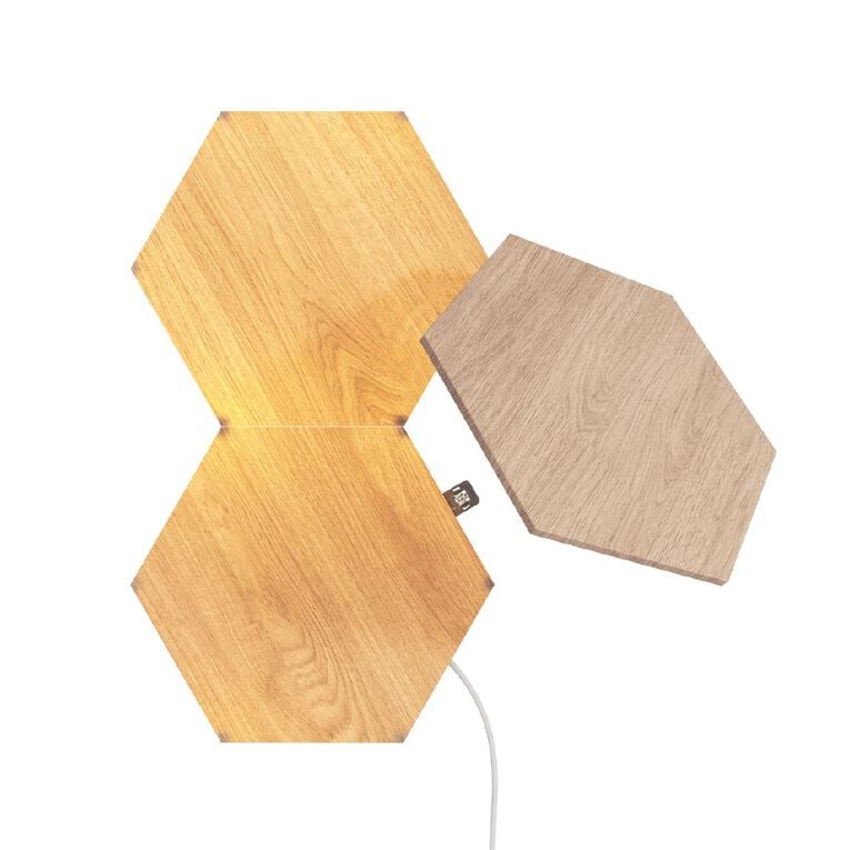 Nanoleaf Elements Wood Look Expansion 3 Pack, , hi-res