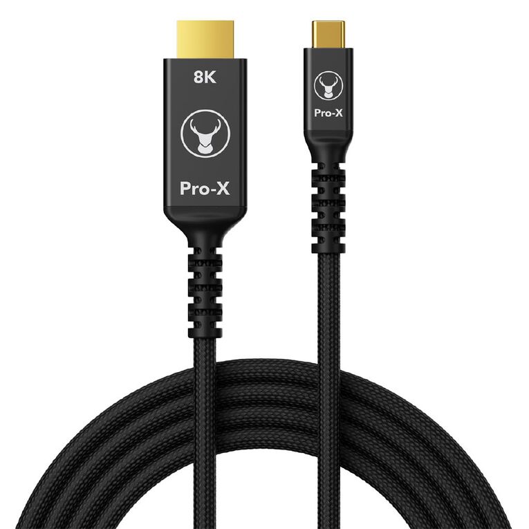Bonelk Pro-X Long-Life USB-C to 8K HDMI Cable (2.5m) - Black, , hi-res