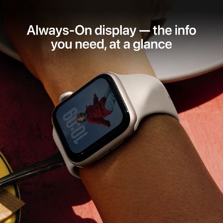 Apple Watch SE 3 Cellular 40mm Starlight Aluminium Case with Starlight Sport Band M/L, , hi-res