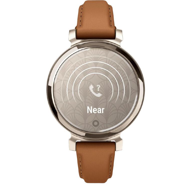 Garmin Lily 2 Classic Cream Gold/Tan Leather Band, , hi-res