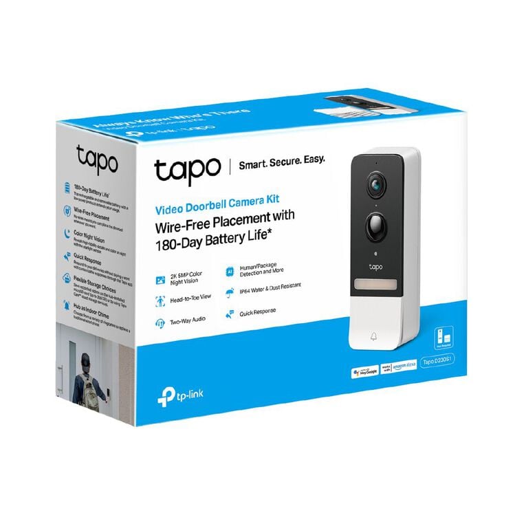 TP-Link Tapo Smart Video Doorbell Wireless, , hi-res