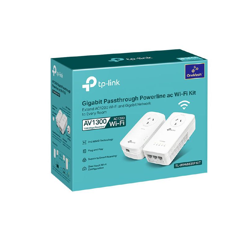 TP-Link AV1300 Gigabit Passthrough Powerline AC Wi-Fi Kit, , hi-res