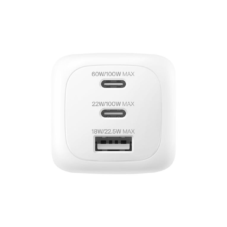 Belkin BoostCharge Pro 3-Port GaN Wall Charger 100W, , hi-res