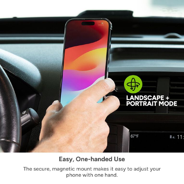 Mophie Snap+ Wireless Magnetic Car Vent Mount with Extension Arm, , hi-res