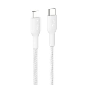Belkin BoostCharge Pro USB-C to USB-C Braided PCR Cable 240W 2.0, 2m - White