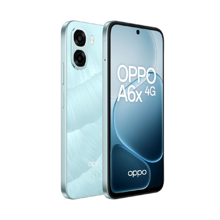 OPPO A6x 4G 4GB + 128GB Ice Blue with Spark $28 Value Pack Sim Bundle, , hi-res
