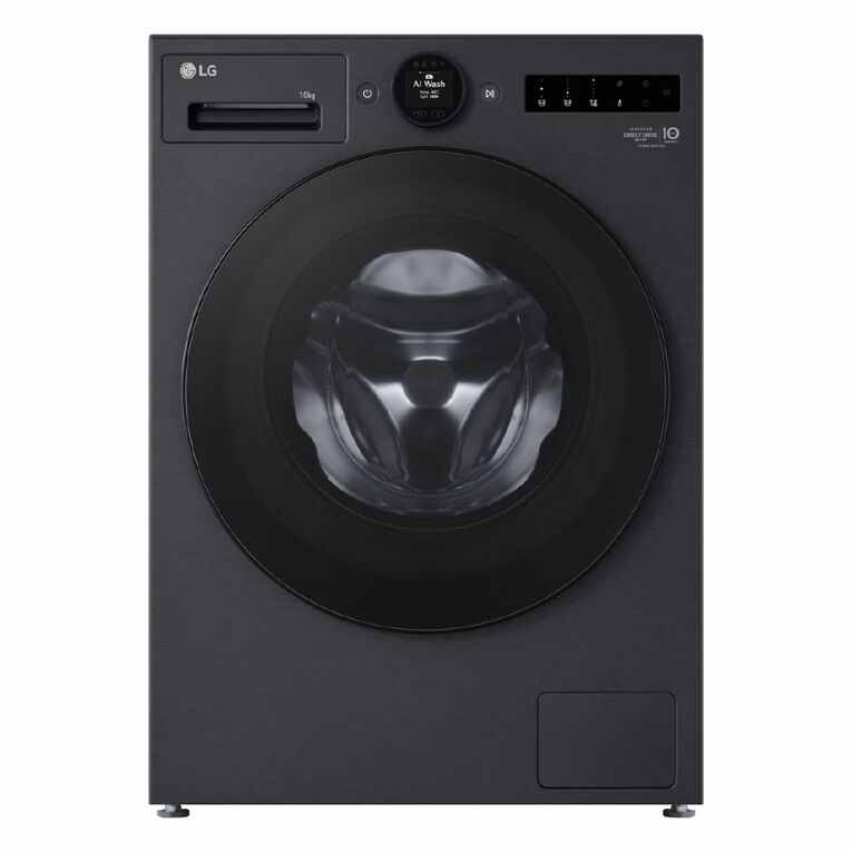 LG 10kg Series 9 Front Load Washer - Steam+ - Matte Black, , hi-res